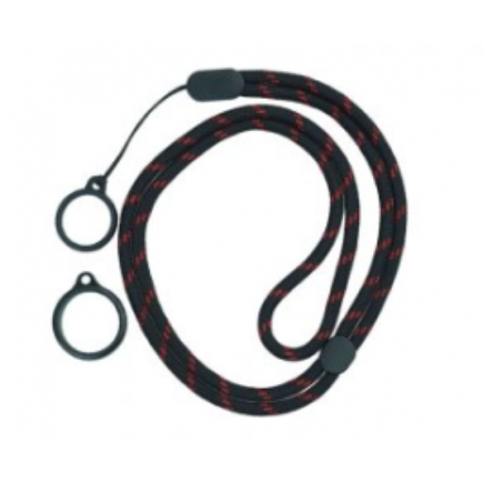 Round Adjustble Lanyard With 2 Silicone Rings