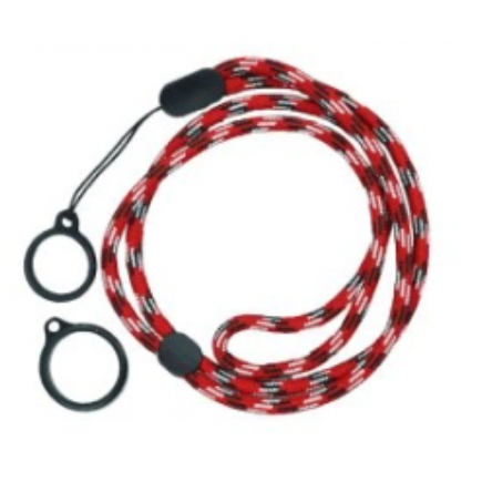 Round Adjustble Lanyard With 2 Silicone Rings