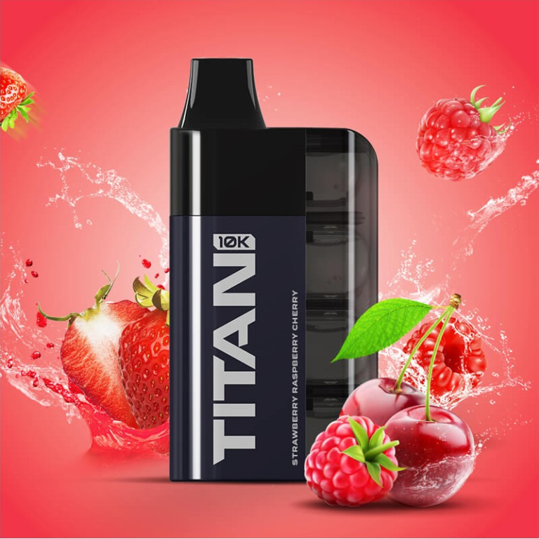 TITAN - Strawberry Raspberry Cherry 8x2ml 20mg Αφεθείτε στην εξαιρετική συγχώνευση γεύσεων με το TITAN - Strawberry Raspberry Cherry. Αυτό το τολμηρό μείγμα εναρμονίζει τη γλυκύτητα των ώριμων φραουλών, τον πλούτο των σκούρων κερασιών και το πικάντικο ξύσμα από φρέσκα σμέουρα. Κάθε εισπνοή προσφέρει μια τέλεια ισορροπία αυτών των τριών ζωντανών φρούτων, δημιουργώντας μια πραγματικά μαγευτική και αναζωογονητική εμπειρία ατμίσματος.