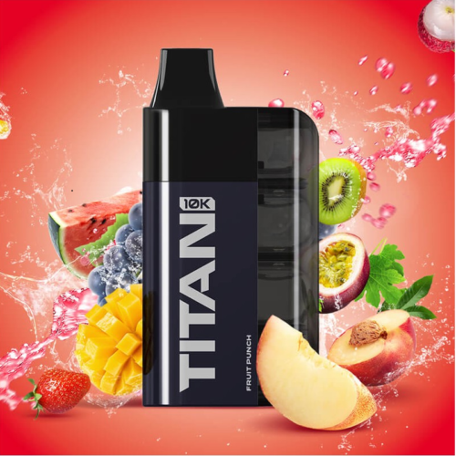 TITAN - Fruit Punch 8x2ml 20mg Αφεθείτε στο απολαυστικό TITAN - Fruit Punch. Αυτό το εξαιρετικό μείγμα αιχμαλωτίζει την ουσία της γλυκιάς ζαχαροπλαστικής, συνδυάζοντας ζουμερές μικτές γεύσεις φρούτων . Κάθε εισπνοή προσφέρει μια έκρηξη από χυμώδη φρούτα, που θυμίζουν τις αγαπημένες σας λιχουδιές, δημιουργώντας μια ζωντανή και ικανοποιητική εμπειρία ατμίσματος. Ιδανικό για όσους επιθυμούν ένα νοσταλγικό και φρουτώδες άρωμα.