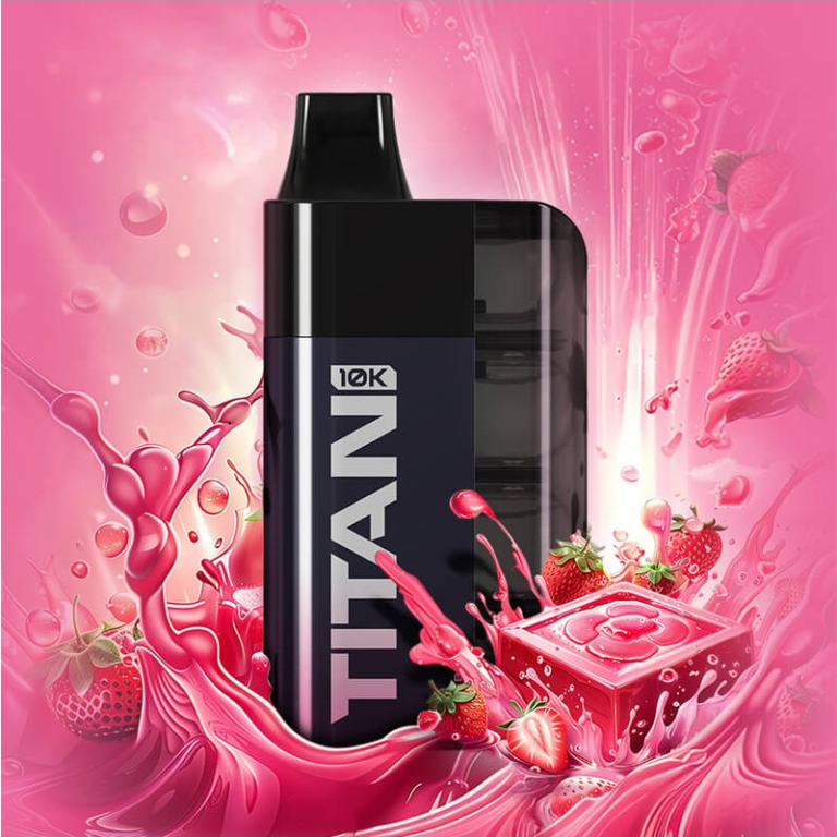 TITAN - Pink Burst 8x2ml 20mg Το TITAN - Pink Burst προσφέρει μια απολαυστική συγχώνευση γεύσεων, συνδυάζοντας τη γλυκύτητα των ώριμων φραουλών με τη δροσιστική τραγανότητα των πράσινων μήλων. Κάθε εισπνοή προσφέρει τη ζουμερή ουσία των φρέσκων φραουλών, ενώ η εκπνοή παρέχει ένα αιχμηρό, αναζωογονητικό φινίρισμα μήλου, δημιουργώντας μια ισορροπημένη και ικανοποιητική εμπειρία ατμίσματος.